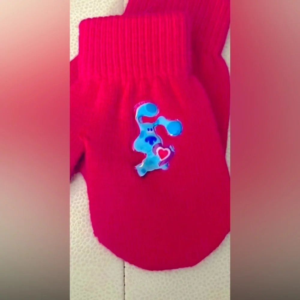 Blues Clues Nickelodeon Toddler Mittens/Gloves Red/Blue